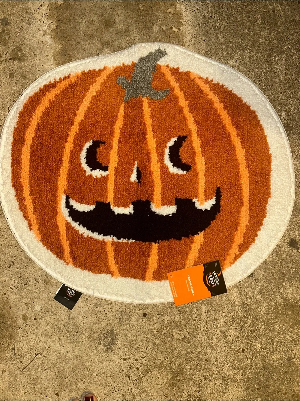 Halloween Pumpkin Bath Mat